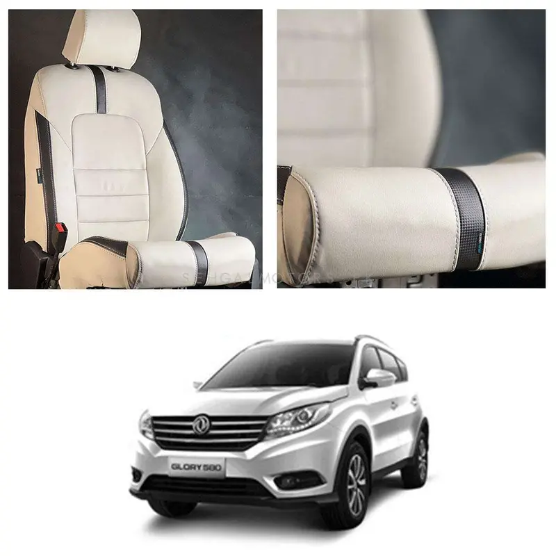 Dfsk Glory 580 Type R Beige Black Seat Covers 2020 - 2025 - 7 Seater 1