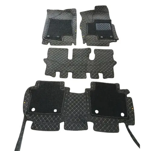 Dfsk Glory 9D Floor Mats Mix Thread Grass 4 Pcs 2020 - 2025 - Black With Black 2