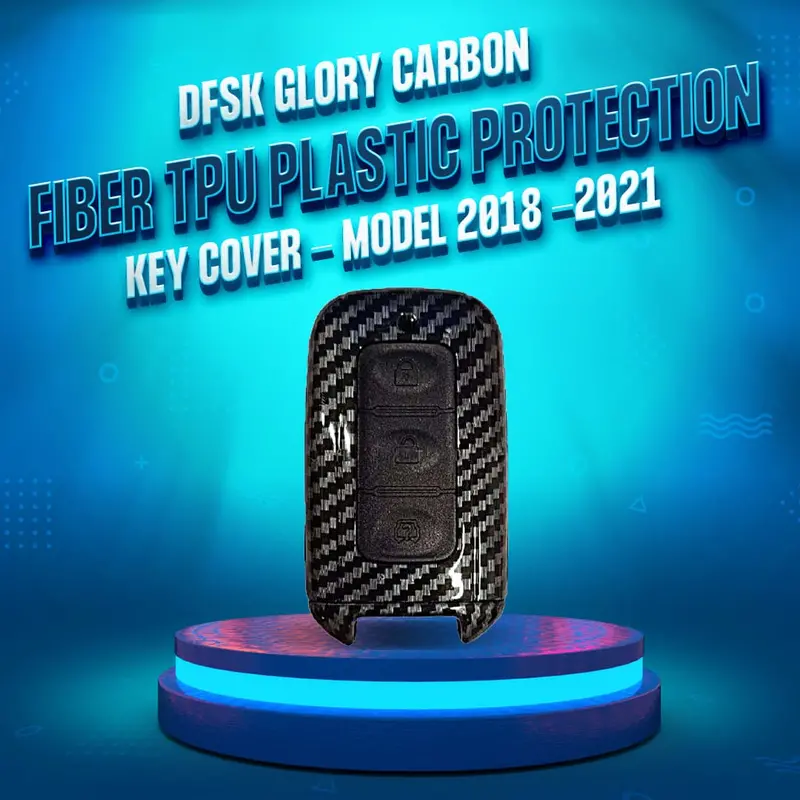 Dfsk Glory Plastic Protection Key Cover Carbon Fiber With Black Pvc 2020 - 2025 1