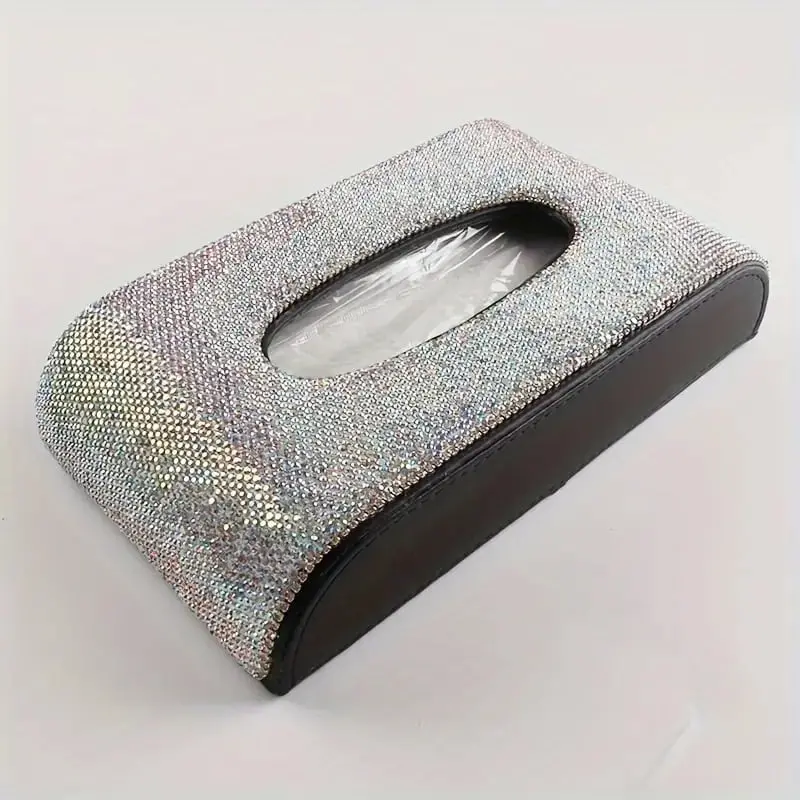 Diamond Style Car Tissue Box – Black 5 Cm 1