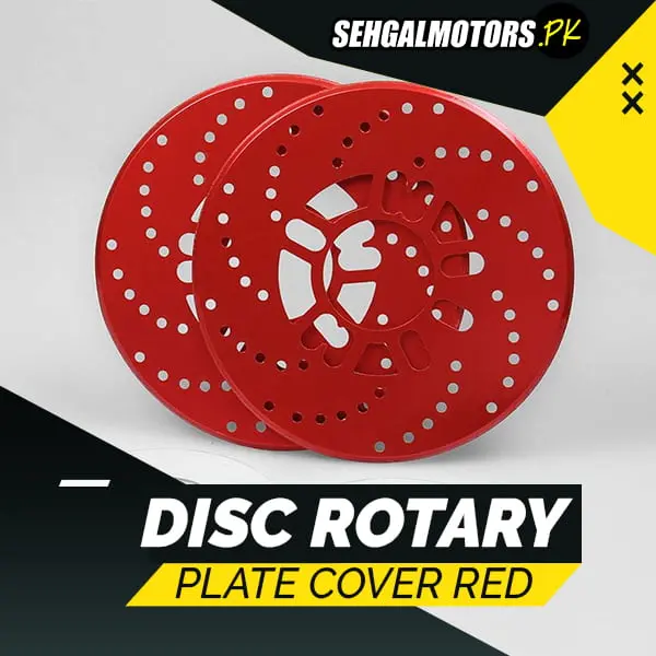 Disc Rotary Plate Cover Red - Brake Disc Rotors 1