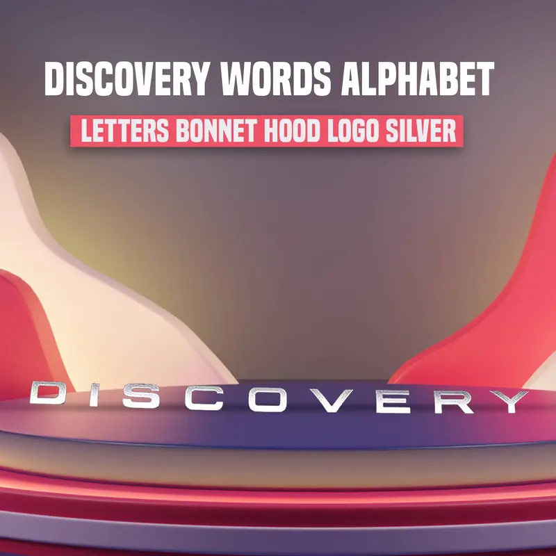 Discovery Alphabet Letters Bonnet Hood Logo Silver 1