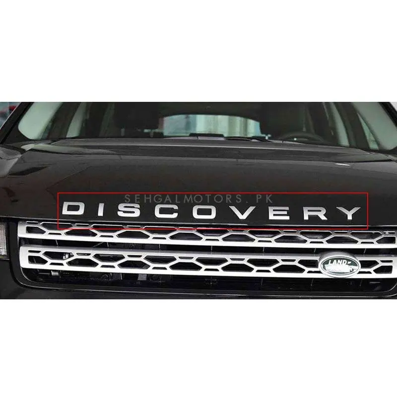 Discovery Alphabet Letters Bonnet Hood Logo Silver 2