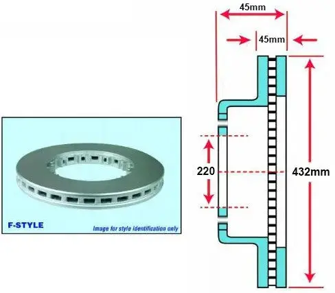 Disk Rotor 802569 Adb22x Asatr432045000 1