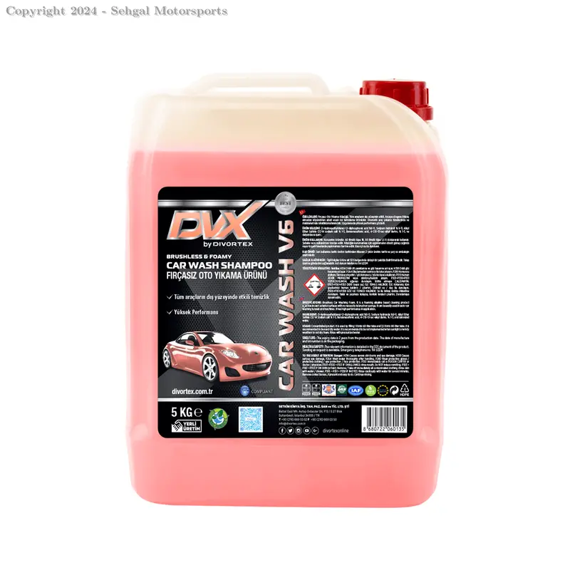 Divortex V6  Car Wash Shampoo (4Ltr) 1