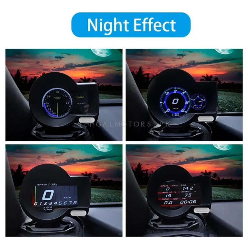 Dofi Universal Car Digital Rpm Tachometer Speedometer 2