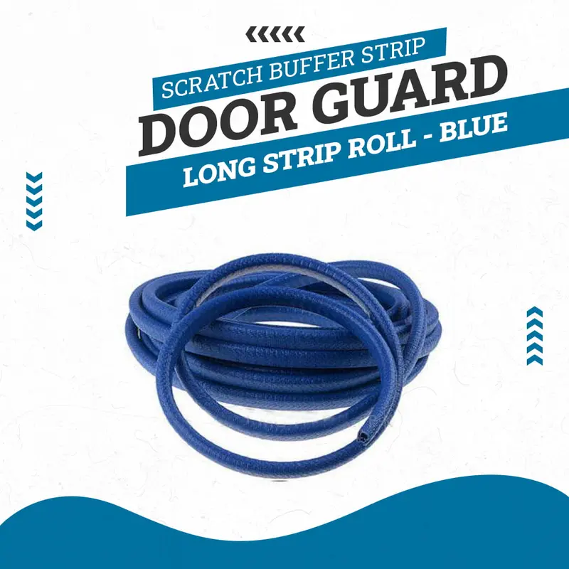 Door Guard Long Strip Roll - Blue - Edge Protection Anti-Scratch Buffer Strip 1