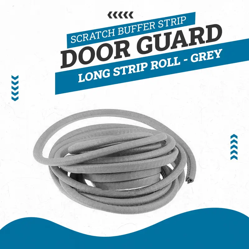 Door Guard Long Strip Roll - Grey - Edge Protection Anti-Scratch Buffer Strip 1