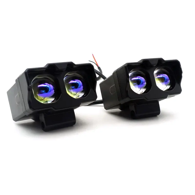 Dual Color Bike Led Projector Light L002 Pair - 5.08 Cm 2