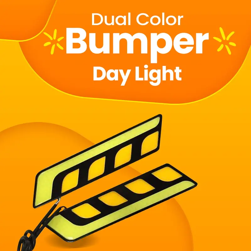 Dual Color Bumper Daylight - Daytime Running Lights | Car Styling Led Day Light | Drl Lamp 1