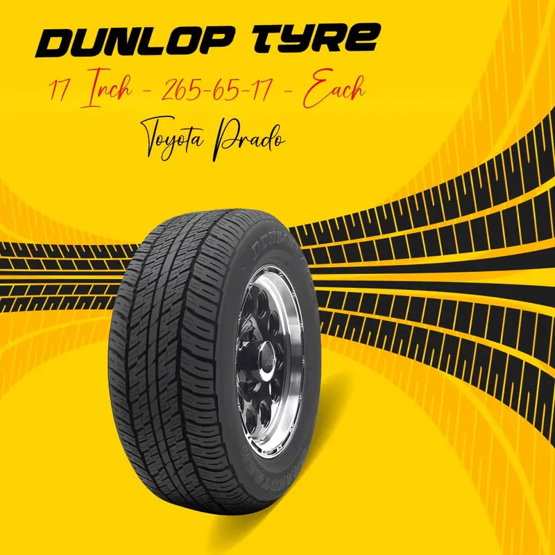 Dunlop Tyre 17 Inch - Each - Toyota Prado 1