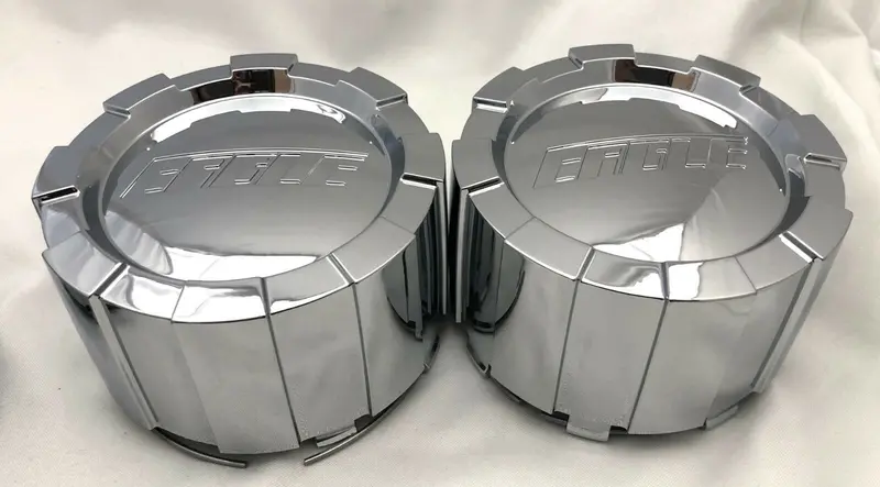 Eagle Chrome Wheel Center Cap # 3283 Set Of 2 New! 1