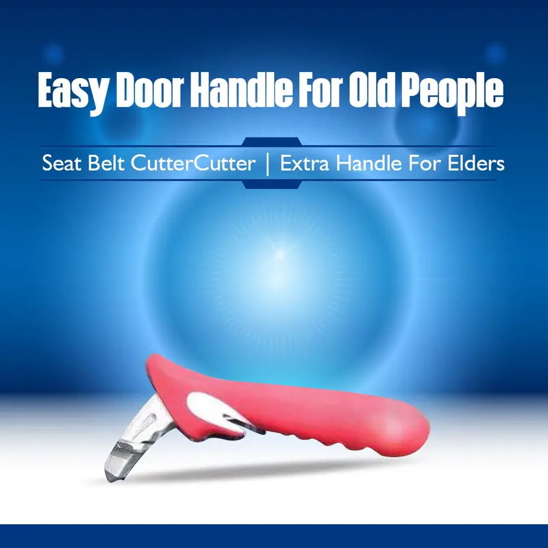 Easy Door Handle For Old People - Seat Belt Cutter | Extra Handle For Elders | Car Cane 1