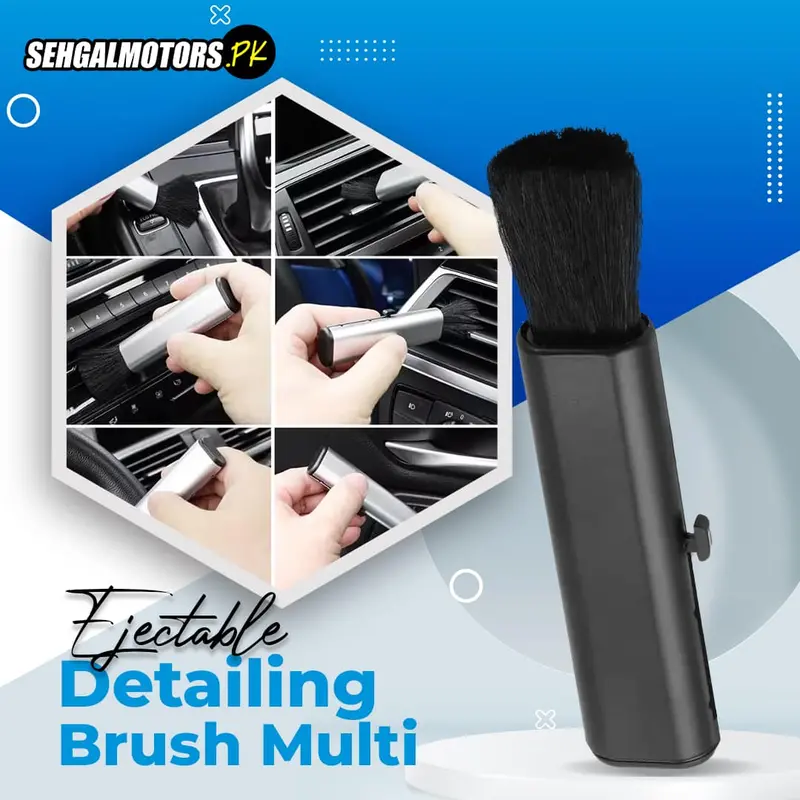 Ejectable Detailing Brush Multi - Car Detail Tools Brush Car Air-Conditioner Outlet Window Clean 1