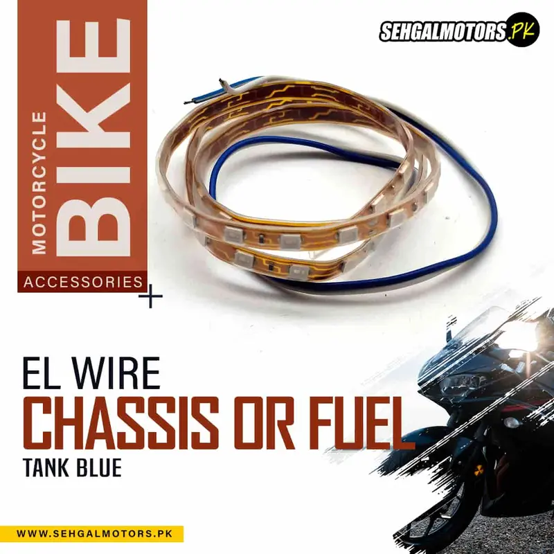 El Wire For Motorcycle Bike Chassis Or Fuel Tank Blue A003263 1