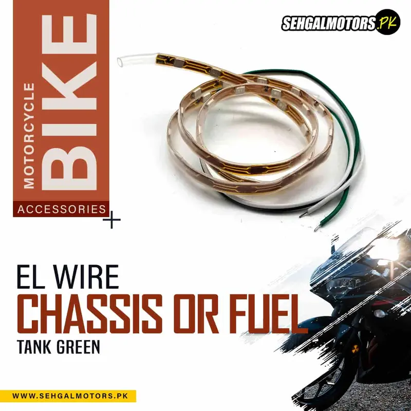 El Wire For Motorcycle Bike Chassis Or Fuel Tank Green A003263 1