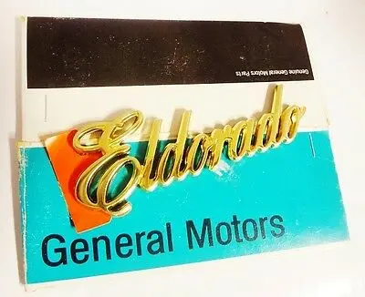 Eldorado Gold Commemorative Edition Only Script Emblem 1985 1