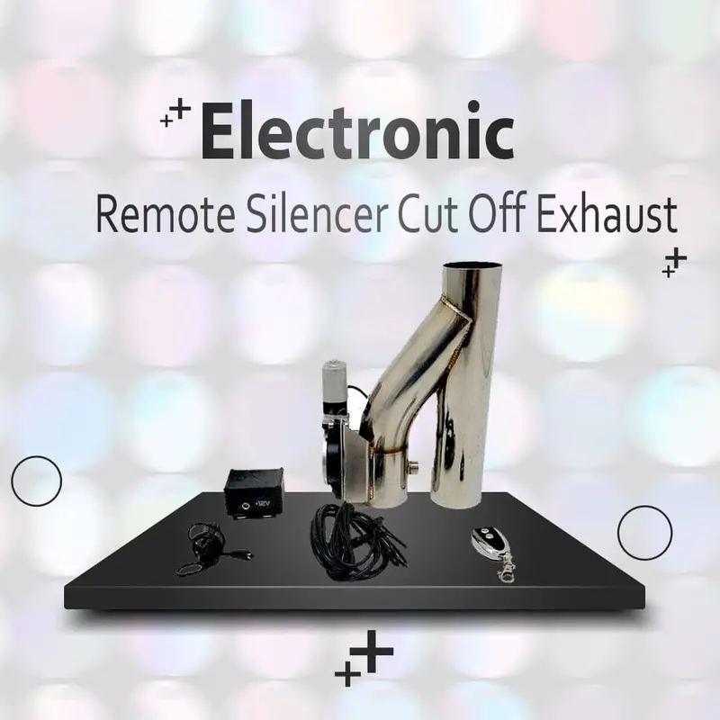 Electronic Remote Y-Pipe Exhaust Cut-Off Silencer 1