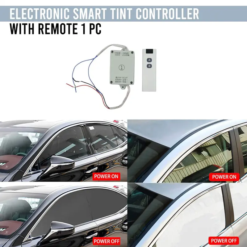Electronic Smart Window Tint Controller With Remote 1 Pc - Controller Kit For Remote Control Operated Film 1