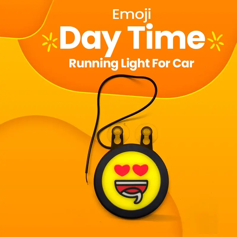 Emoji Day Time Running Light For Car Rear Screen Each - A903315 1