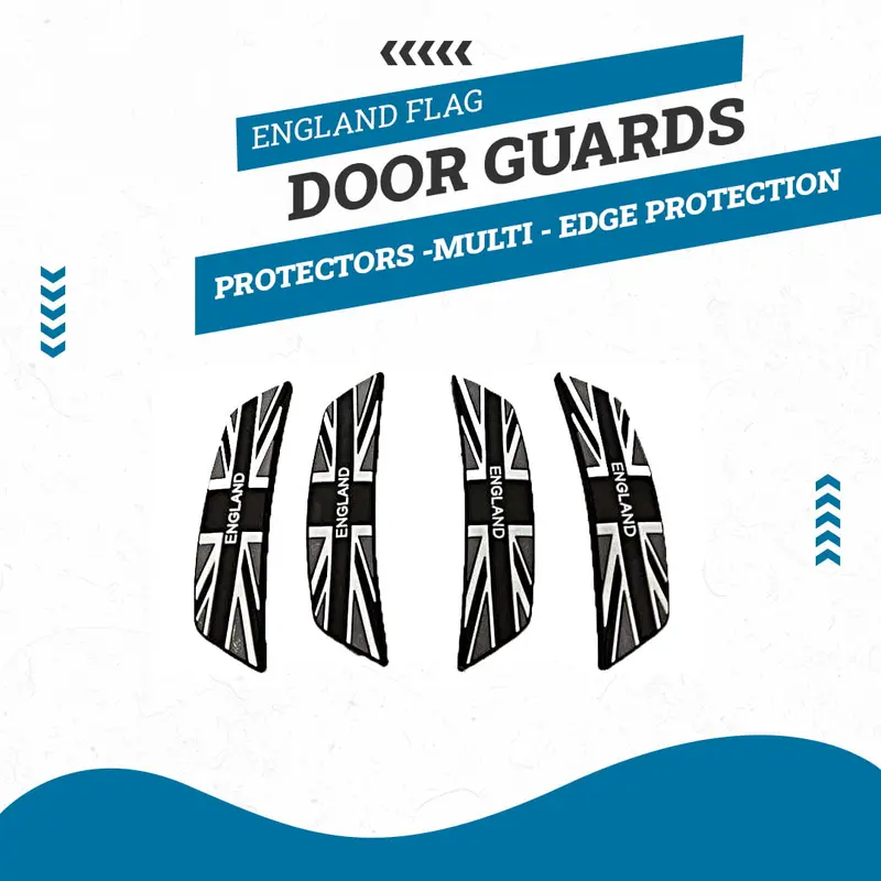 England Flag Door Guards Protectors -Multi - Edge Protection Anti-Scratch Buffer Strip 1