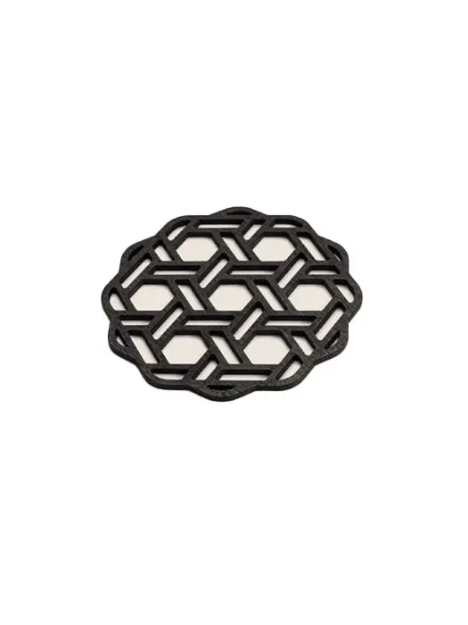 Ensemble De 2 Sous-Verres En Noyer Noir - Maison Milan 1