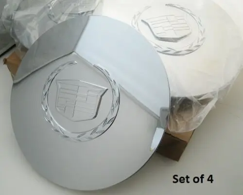 Escalade 17" And 20" Chrome Factory Oem Center Caps Set Of 4 1