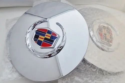 Escalade 17" And 20" Chrome Factory Style Emblem Center Caps Set Of 4 1