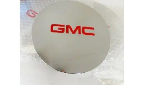Escalade 17" And 20" Red Gmc Logos Center Caps Set Of 4 1