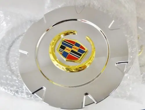 Escalade 18" Gold Factory Style Emblem Center Caps Set Of 4 1