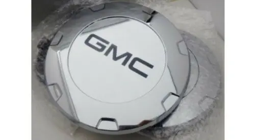 Escalade 22" Black Gmc Logos Center Caps 2010 Thru 2014 Set Of 4 1