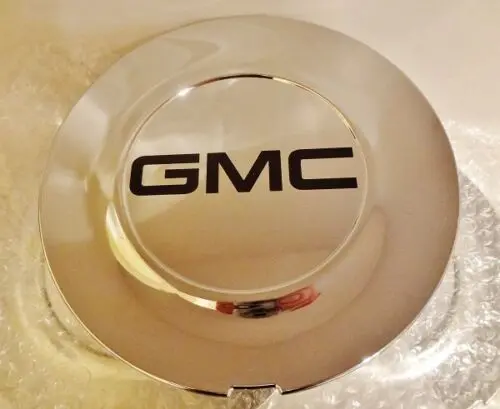 Escalade 22" Black Gmc Logos Center Caps 2015 Thru 2020 Set Of 4 Flat 1