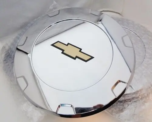 Escalade 22" Chevrolet Gold Bowtie Logos Center Caps 2010 Thru 2014 Set Of 4 1