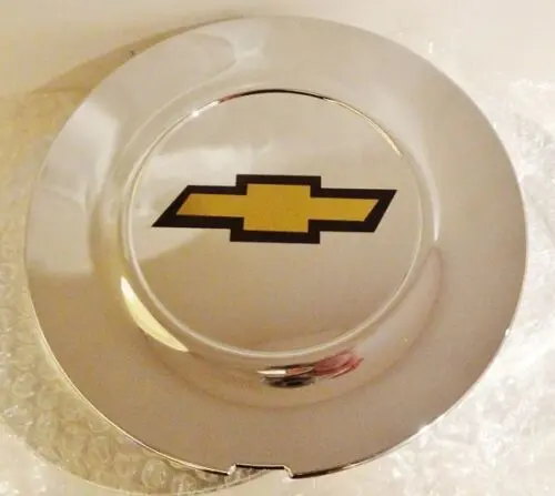 Escalade 22" Chevrolet Gold Bowtie Logos Center Caps 2015 Thru 2020 Set Of 4 Flat 1