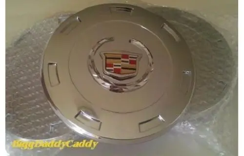 Escalade 22" Chrome Factory Emblem Center Caps 2007 Thru 2009 Set Of 4 1