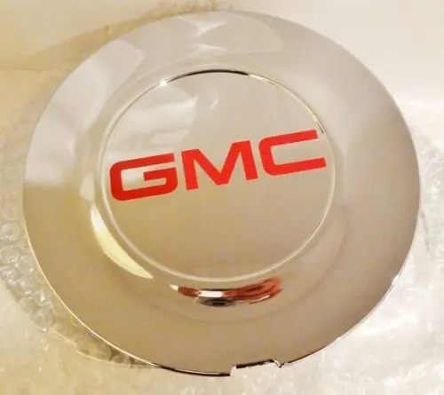 Escalade 22" Red Gmc Logos Center Caps 2015 Thru 2020 Set Of 4 Flat 1