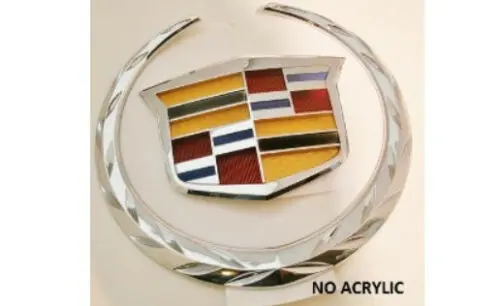 Escalade Chrome Front Grille Wreath And Crest Emblem 2015 Only 1