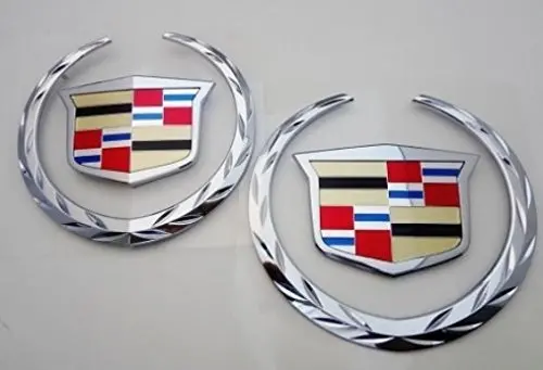 Escalade Front And Rear Chrome Wreath And Crest W/O Plates 2007-2014 1