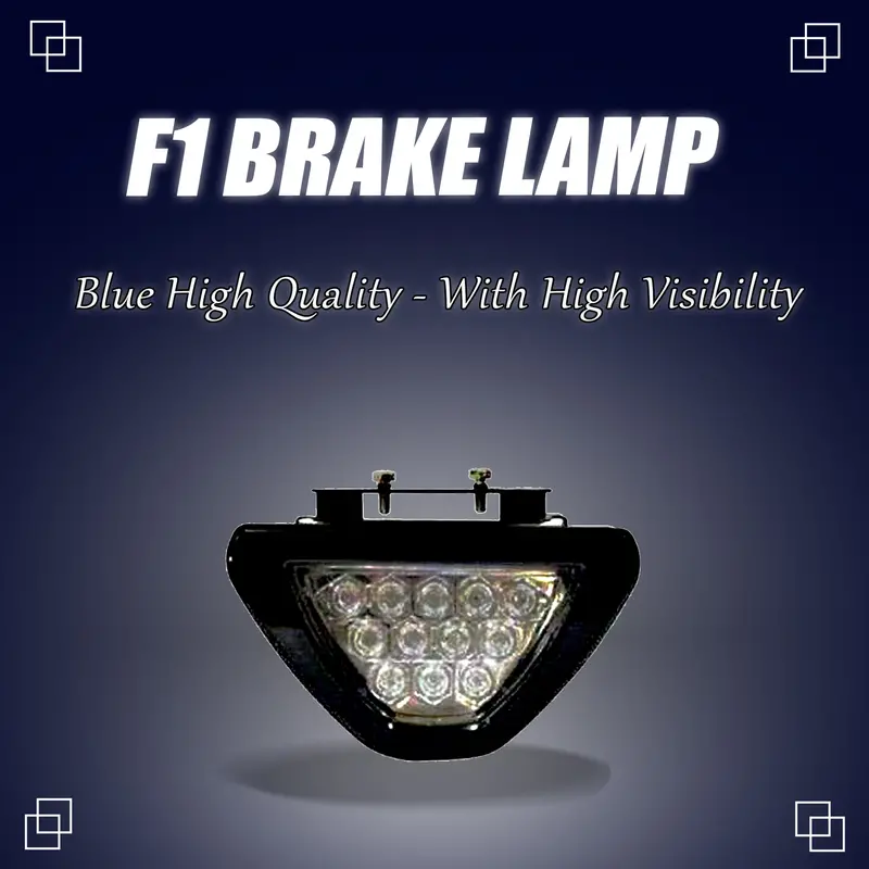 F1 Brake Lamp Blue High Quality - With High Visibility | Under Diffuser / Bumper Blue Led Sporty Style 1