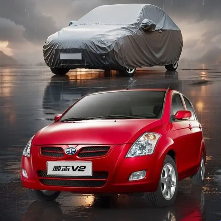 Faw V2 Maximus Non Woven Car Top Cover 2013 - 2019 - - Scratchproof And Waterproof - Without Belt 1