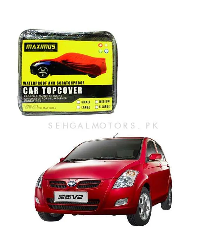Faw V2 Maximus Non Woven Car Top Cover 2013 - 2019 - - Scratchproof And Waterproof - Without Belt 2