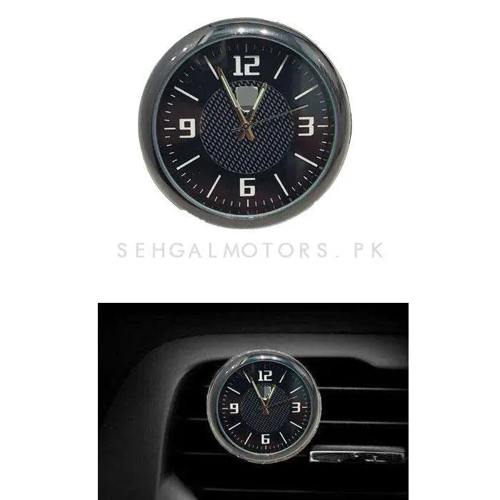 Ferrari Car Dashboard Or Ac Grill Clock - Car Interior Decoration Ornament Car Styling | Round Shape Car Automobile Digital Clock Auto Watch Clock 2