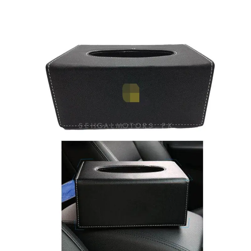 Ferrari Leather Car Tissue Holder Case Box 9Cm Black 2