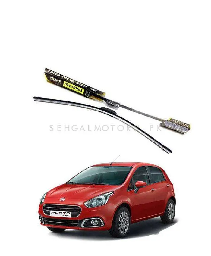 Fiat Punto Evo Maximus Premium Silicone Wiper Blades - Model 2005-2017 1