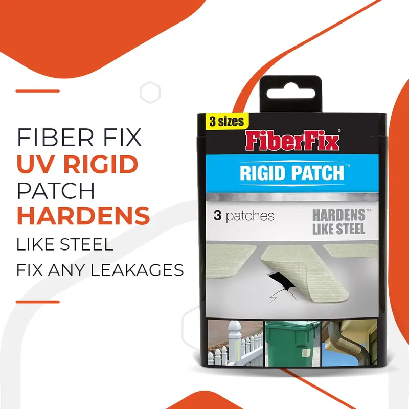 Fiber Fix Uv Rigid Patch - Hardens Like Steel | Fix Any Leakages 1