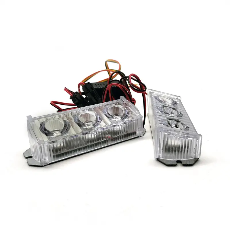 Flash Light 3 Led For Motorcycle Bike Red-Blue Zw340 2