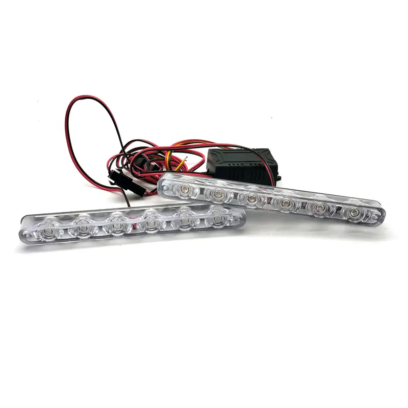 Flash Light 6 Led For Motorcyle Bikes Red-Blue Zw330 2