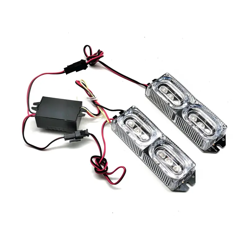 Flash Light 6 Led Oval Shape 2 Pcs For Motorcyle Bike Hy1505a 2