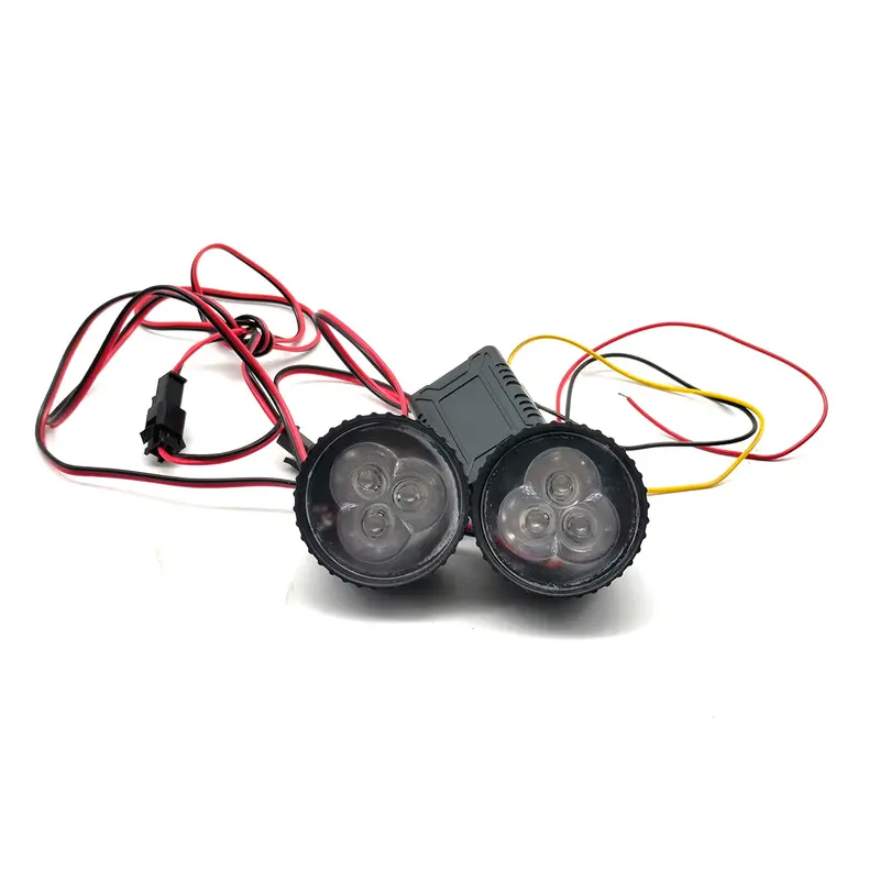Flasher Light 3 Led Blue For Motorcycle Bike 2 Pcs Zw339 2