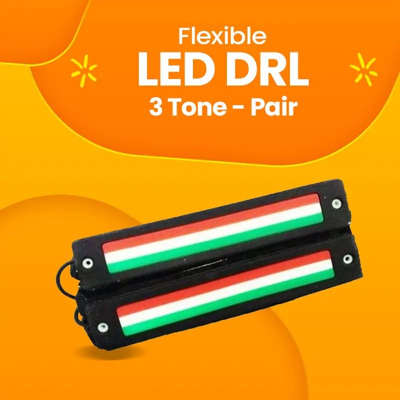 Flexible Led Drl 3 Tone - Pair - Daytime Running Lights | Car Styling Led Day Light | Drl Lamp 1